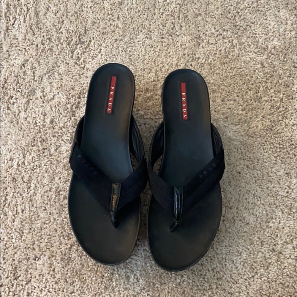 Prada wedge sandals